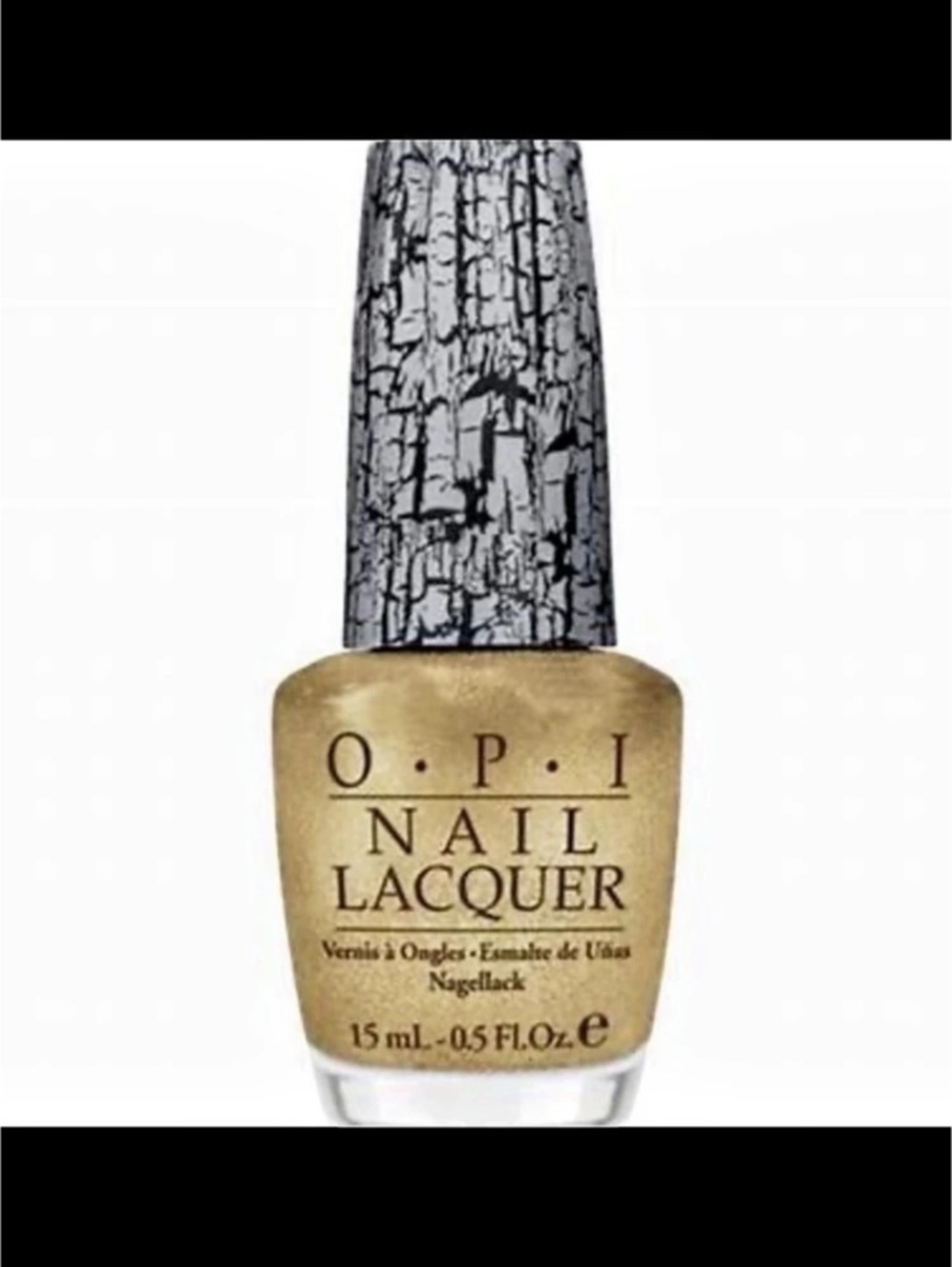 OPI Shatter Gold & Black Nail Lacquer